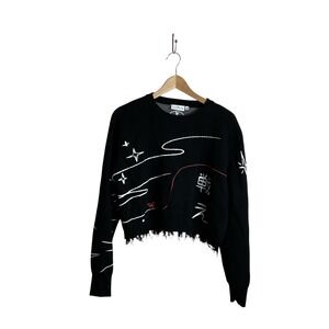 Stitch Spring Medium Sweater Black White Red Academia Anime Limited Edition
